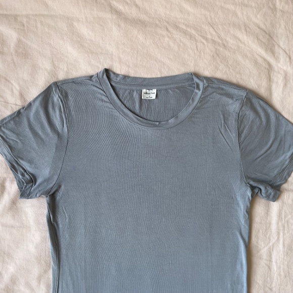 Aritzia Wilfred Free⎜BABY TEE BODYSUIT⎜MARBLE GREY - Picture 4 of 13